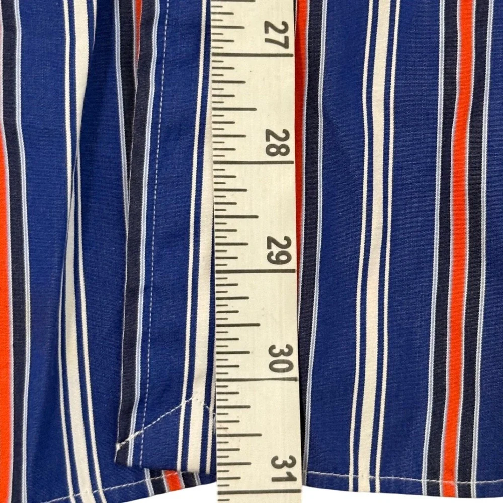 Polo by‎ Ralph Lauren Men's Striped Button-Up Shirt Regent Classic Fit Large